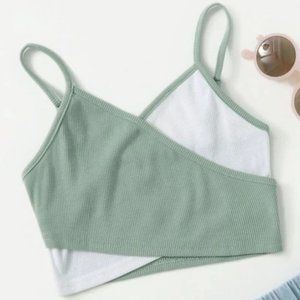 Shein criss-cross crop top